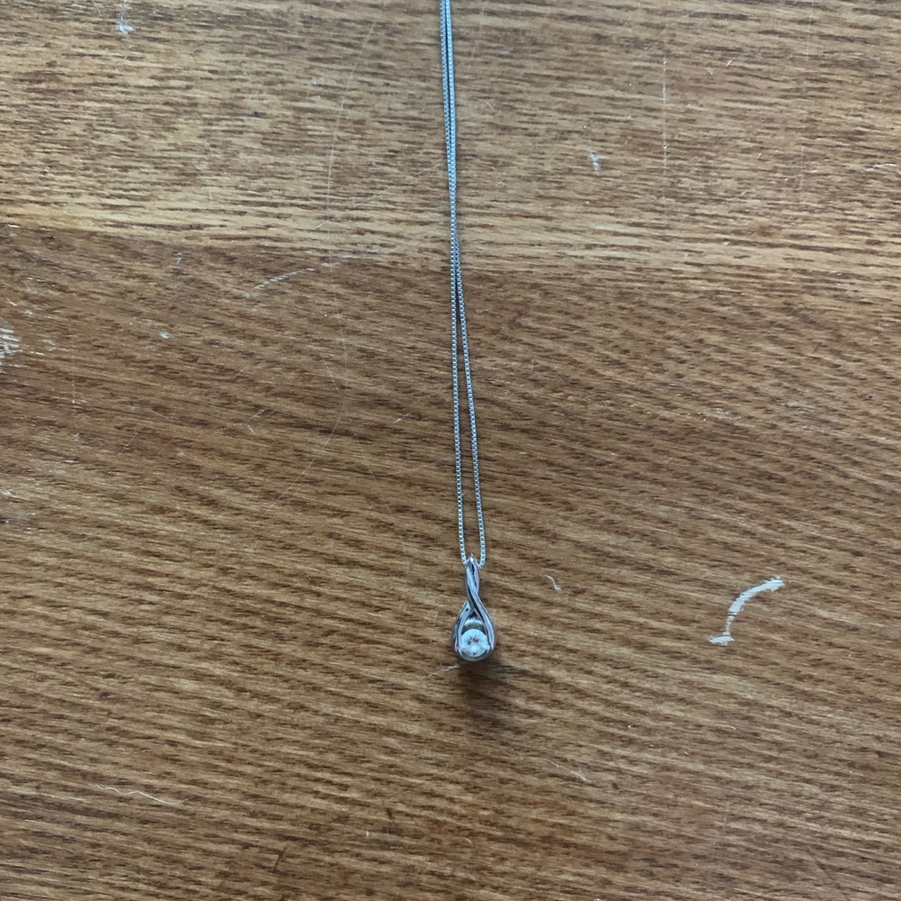 1/4C white gold, Sirena diamond necklace